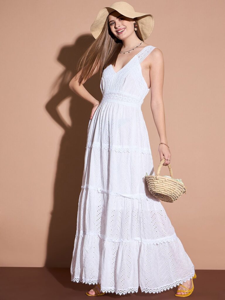 DressBerry Schiffli Maxi Dress