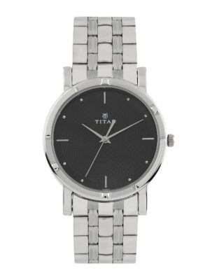 Titan Men Black Dial Watch