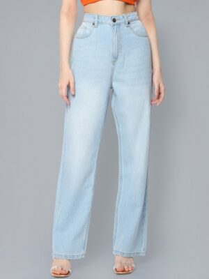 Flying Machine Wide Leg Cotton Jeans-2