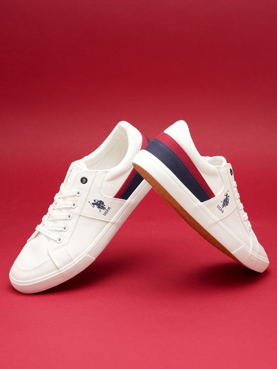cddbcb00 a90c 43a9 8c63 d69dbaa0b2bb1693219412898 US Polo Assn Men White Clarkin Sneakers 6251693219412794 6