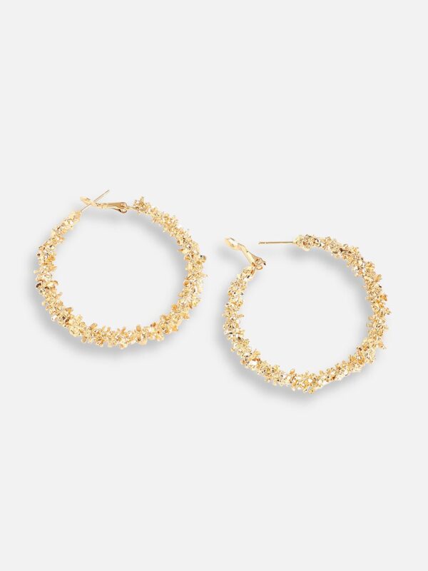 DressBerry Gold-Plated Hoop Earrings