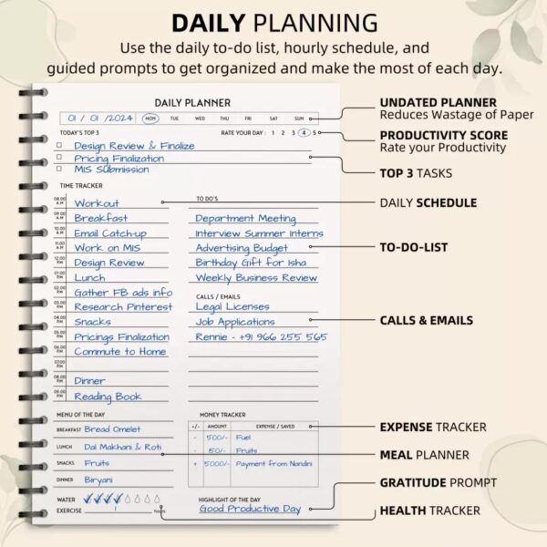 The Papier Ocean Undated Daily Planner 3