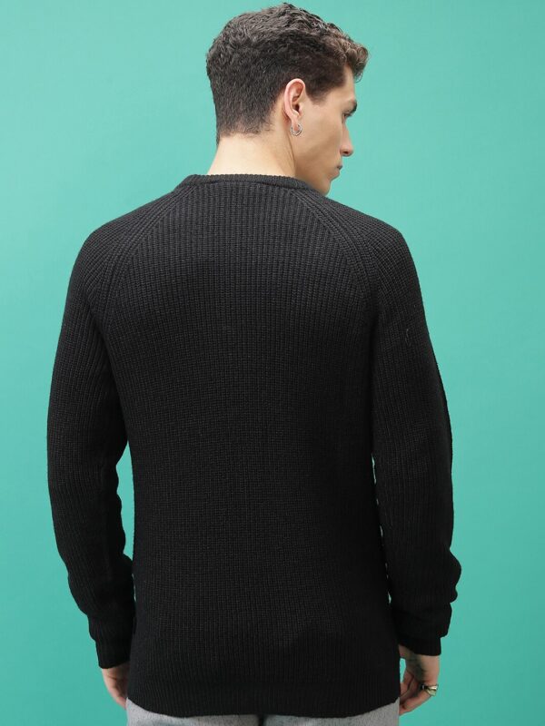 HIGHLANDER - Ribbed Acrylic Pullover Sweater on Myntra-2