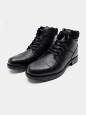 Thomas Crick Men Leather Biker Boots on Myntra